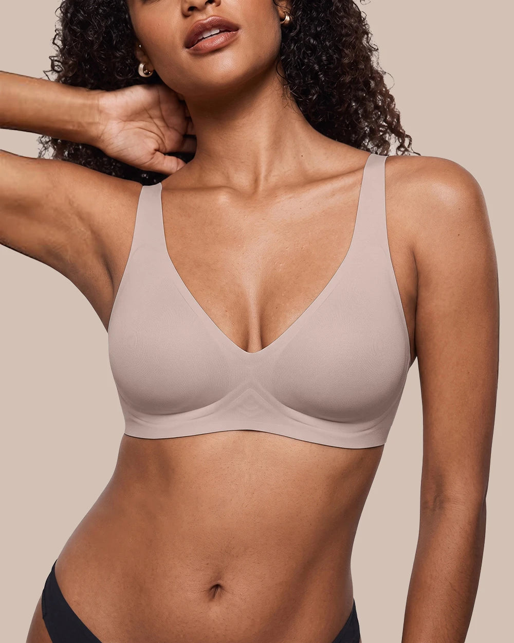 Deep V Wireless Jelly Bra for Women