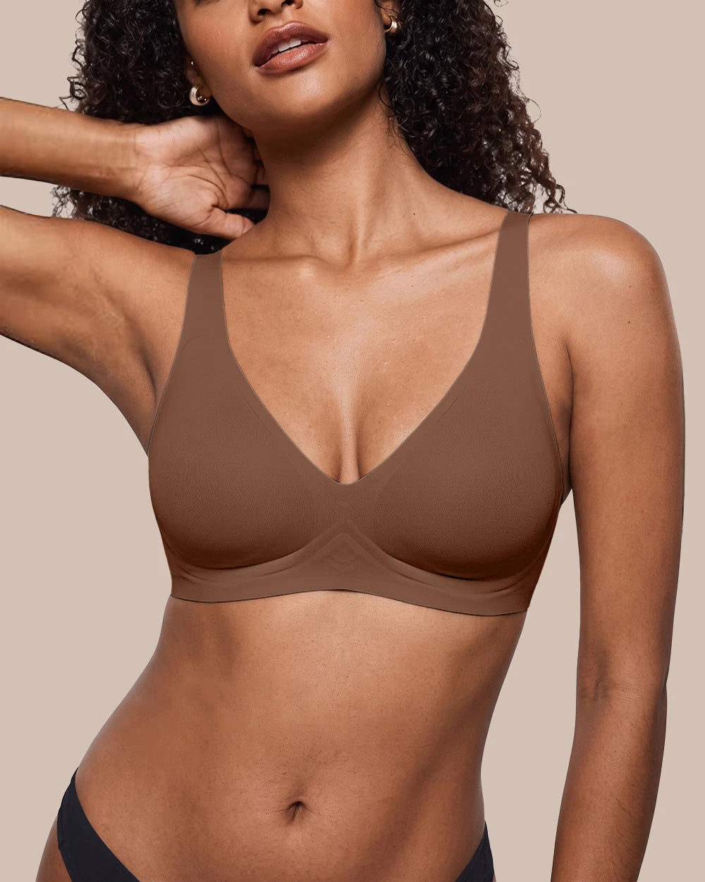 Deep V Wireless Jelly Bra for Women