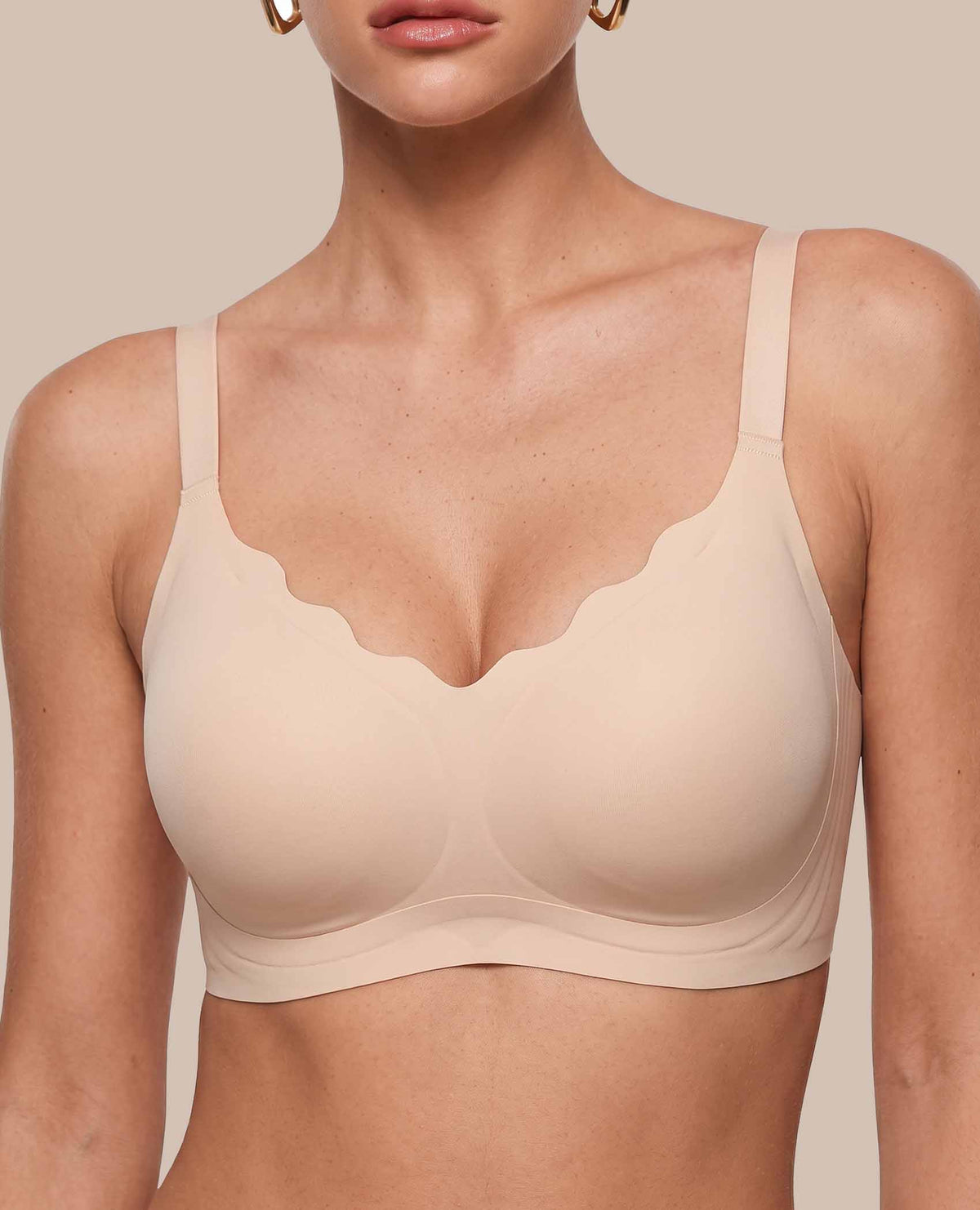 Scalloped Wireless Jelly Bra