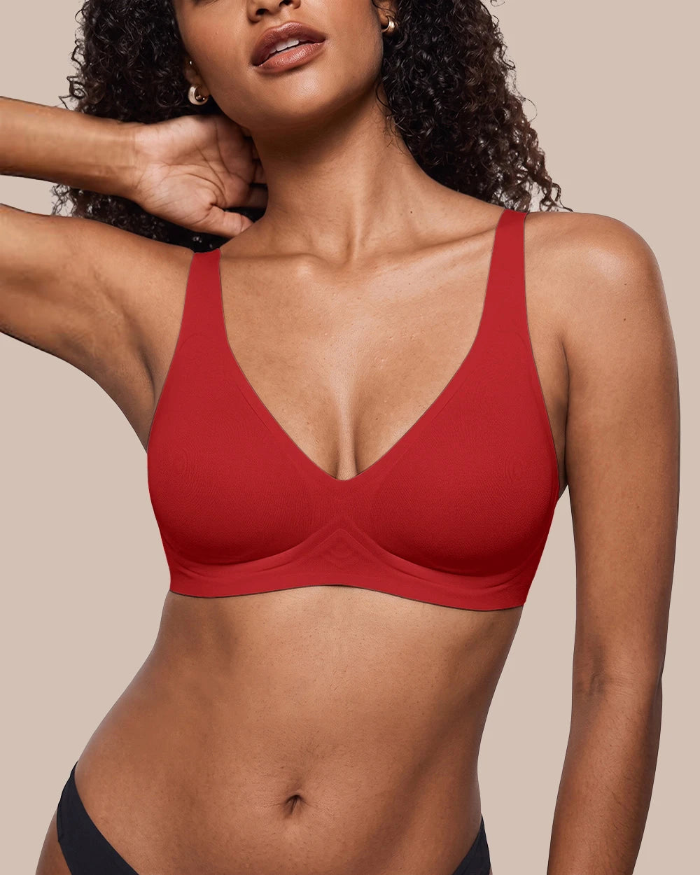 Deep V Wireless Jelly Bra for Women