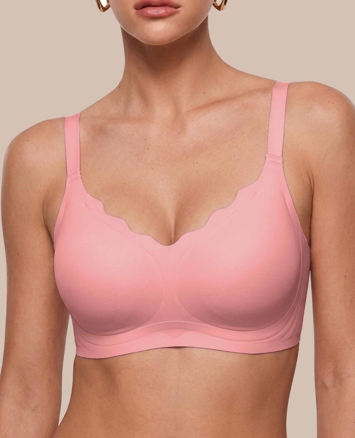 Scalloped Wireless Jelly Bra