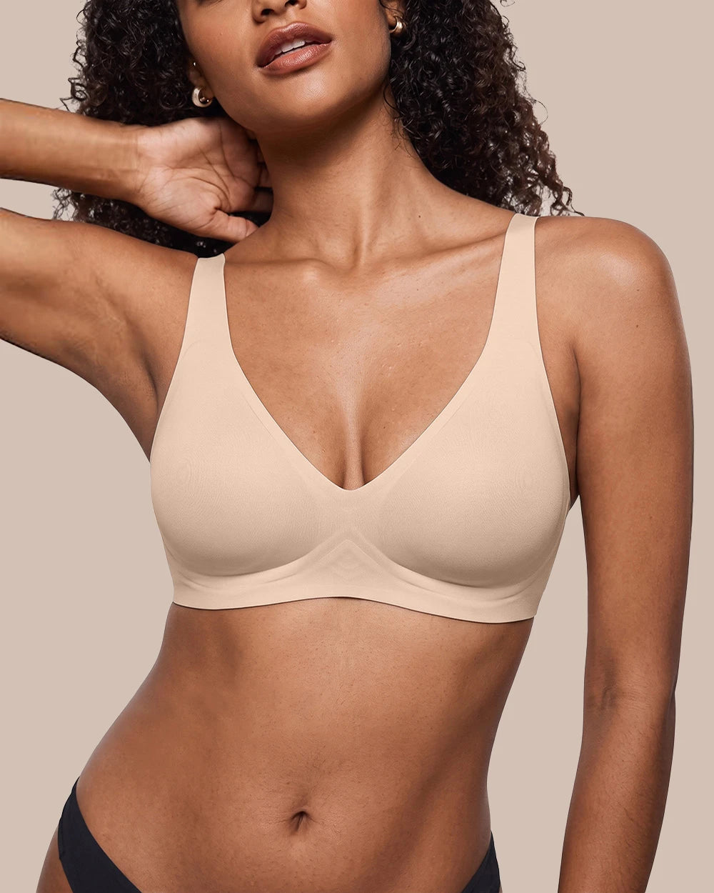 Deep V Wireless Jelly Bra for Women