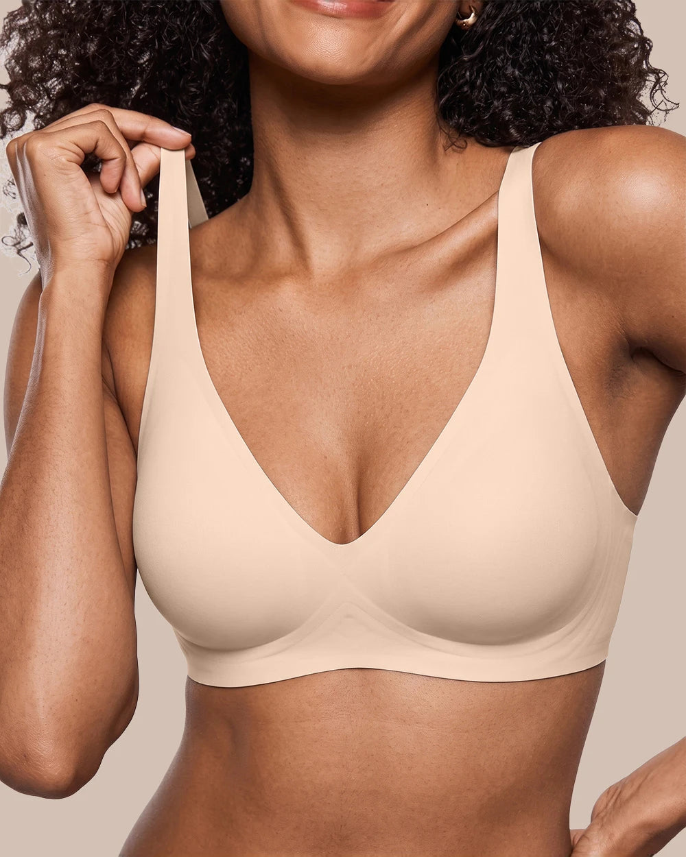 Deep V Wireless Jelly Bra for Women