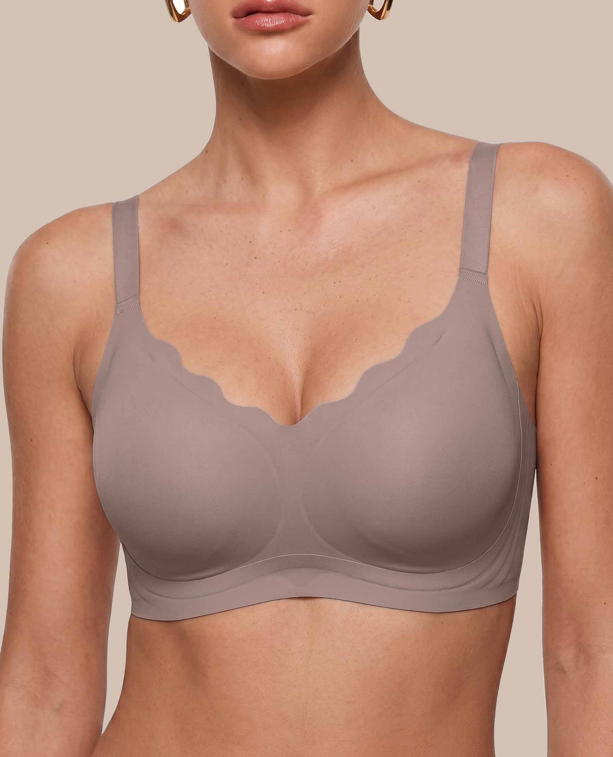 Scalloped Wireless Jelly Bra