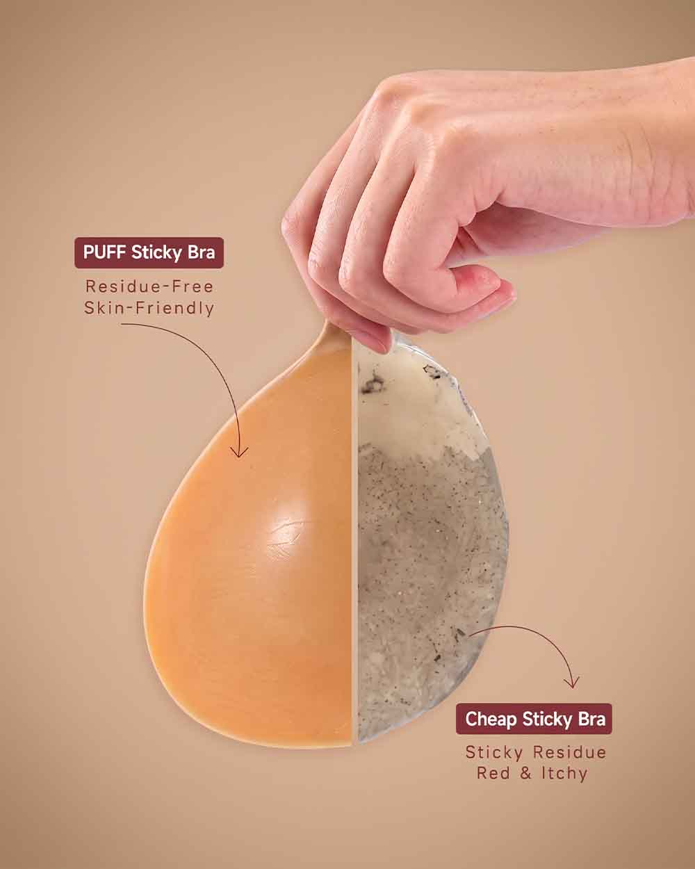 Reusable Adhesive Push-Up Bra