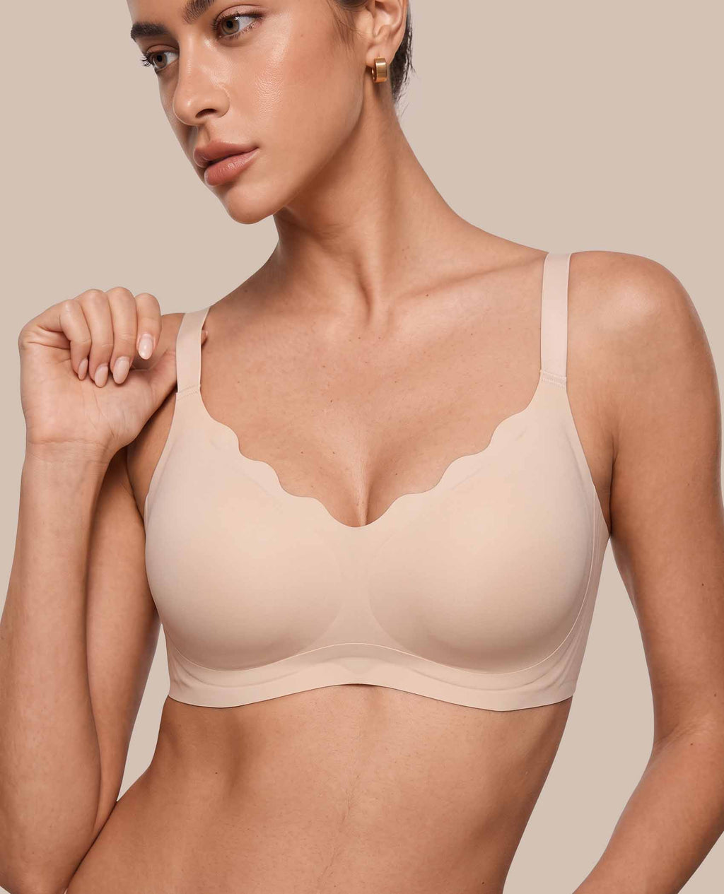 Scalloped Wireless Jelly Bra