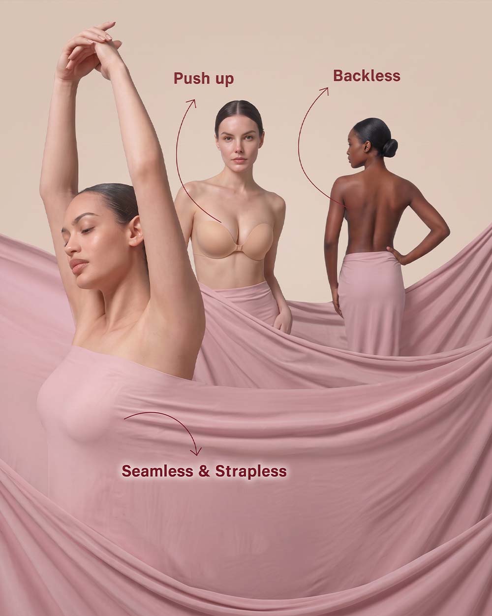 Reusable Adhesive Push-Up Bra