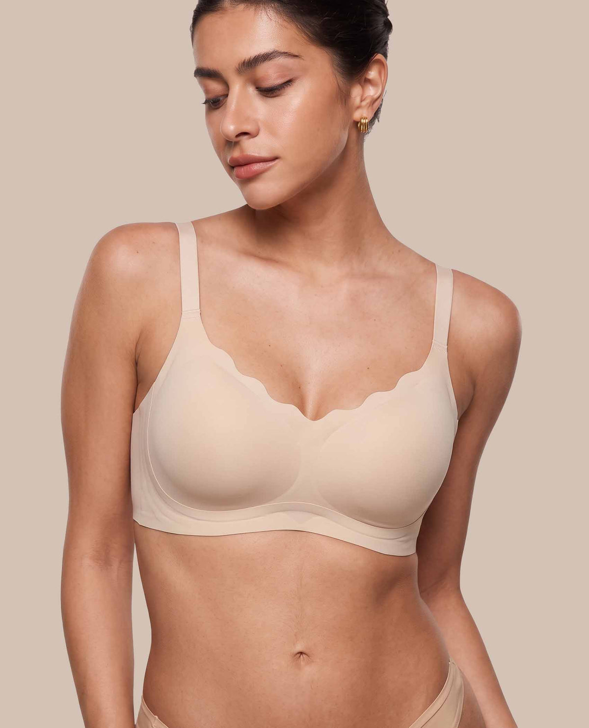 Scalloped Wireless Jelly Bra