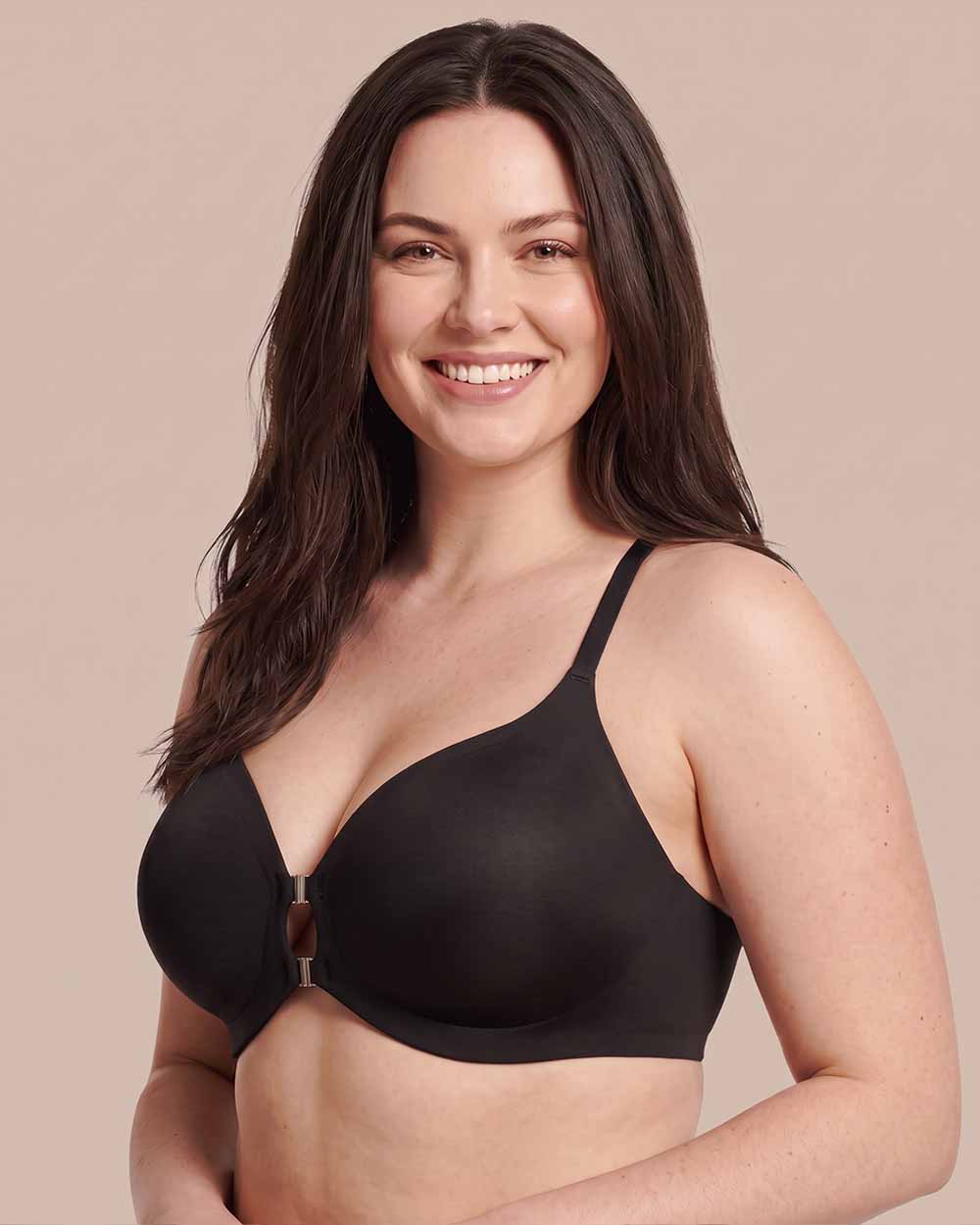 Women's Front Closure Bra, Deep V Lace Jelly Bra
