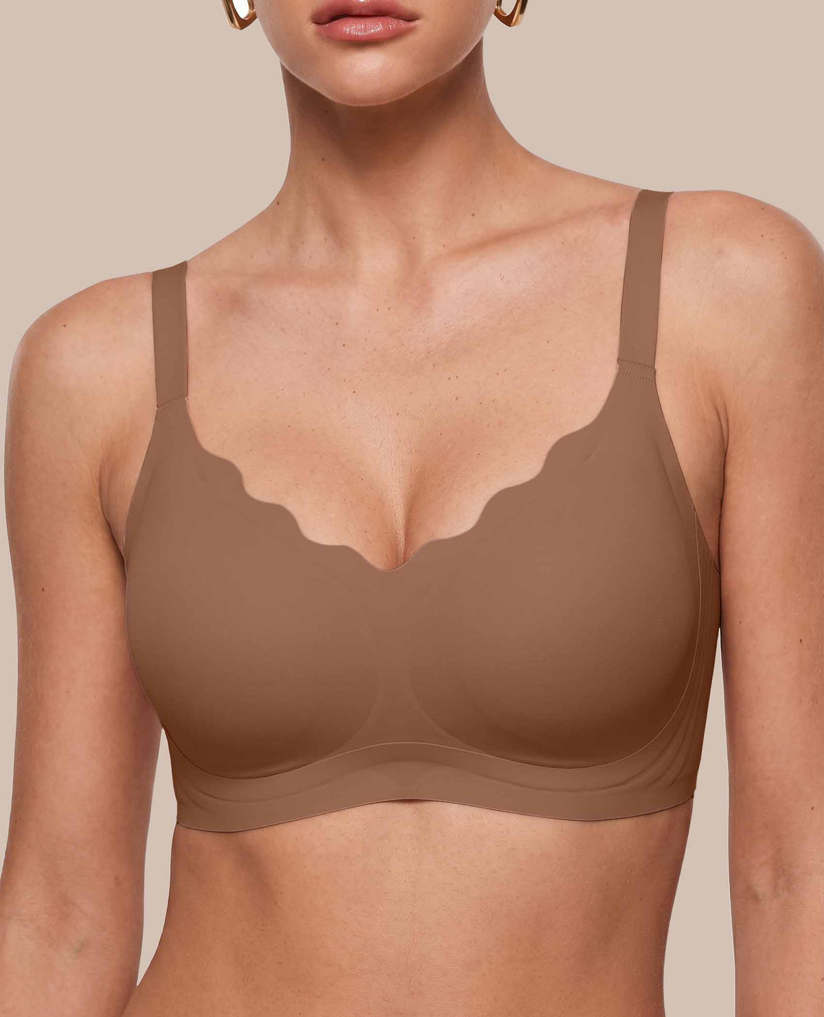 Scalloped Wireless Jelly Bra