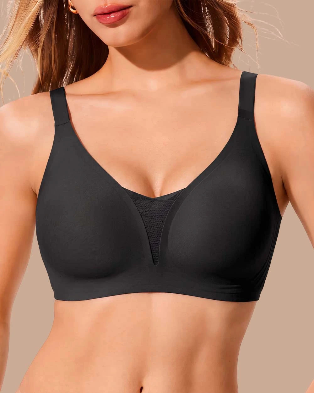Women’s Lace Wireless Bra – Comfort & Natural Lift